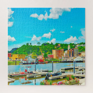 Wir lieben Dubuque in Iowa. Puzzle