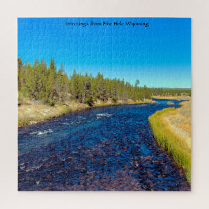 Wir lieben Fire Hole Wyoming. Puzzle