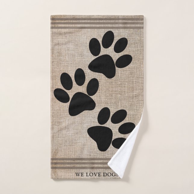 Wir lieben Hunde Handtuch (Handtuch)