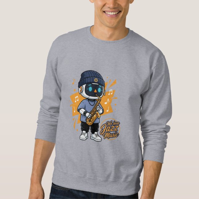 Wir lieben Jazz Sweatshirt (Vorderseite)