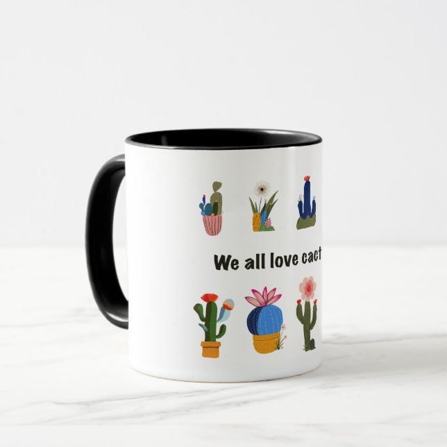 Wir lieben Kaktus Tasse (Vorderseite Links)