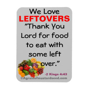 Wir lieben Leftover-Bibel-Zitat-Magnet Magnet