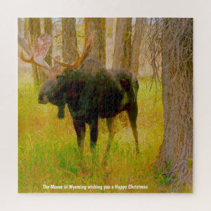 Wir lieben Moose Wyoming. Puzzle