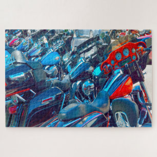 Wir lieben Motorräder in Florida Puzzle