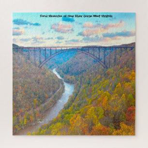 Wir lieben New River Gorge West Virginia. Jigsaw P Puzzle