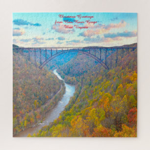 Wir lieben New River Gorge West Virginia. Puzzle