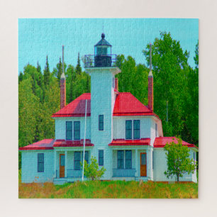 Wir lieben Raspberry Island Wisconsin. Puzzle