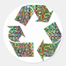 Wir lieben Recycelnd Champions Runder Aufkleber