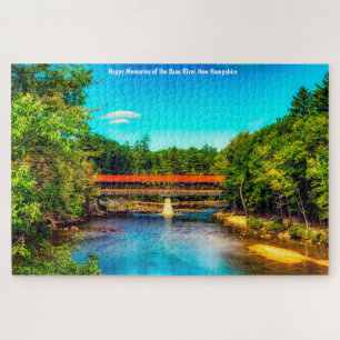 Wir lieben Saco River New Hampshire Puzzle