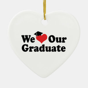Wir lieben unser Graduierten-Ornament Keramikornament