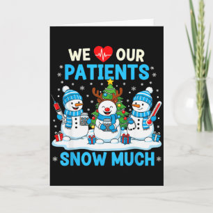 Wir lieben unsere Patienten so sehr lustiger Schne Karte