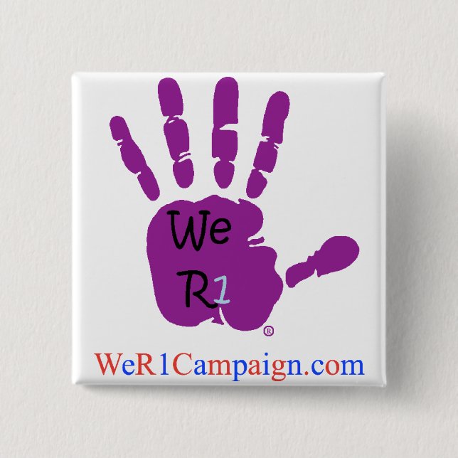 Wir lila Knopf der HandR1 Button (Vorderseite)