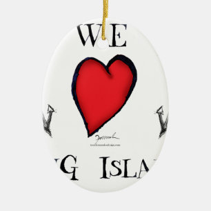 wir Long Island der Liebe Keramik Ornament