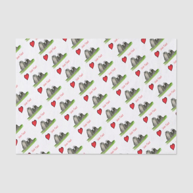 wir luv Shih tzus von Tony Fernandes Seidenpapier (Vorderseite)