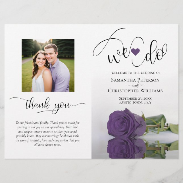 Wir machen Amethyst-Purple-Rose & Foto-Hochzeitspr (Vorderseite)