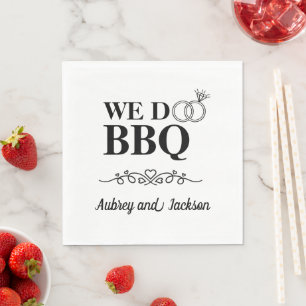 Wir Machen BBQ Verlobung Serviette
