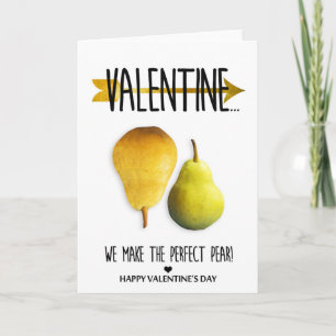 Wir machen den perfekten Birne Valentinstag Feiertagskarte