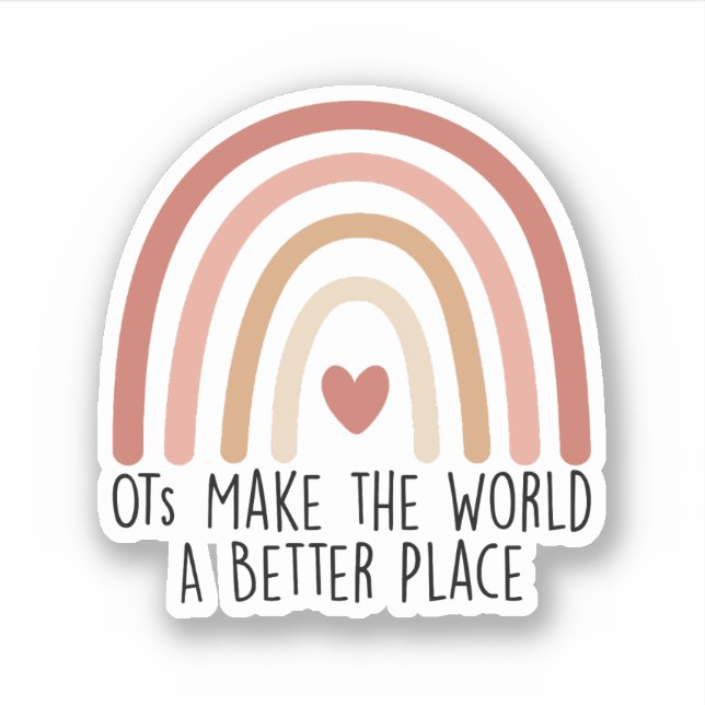 Wir machen die Welt zu einem besseren Ort, berufli Aufkleber (Vorderseite)