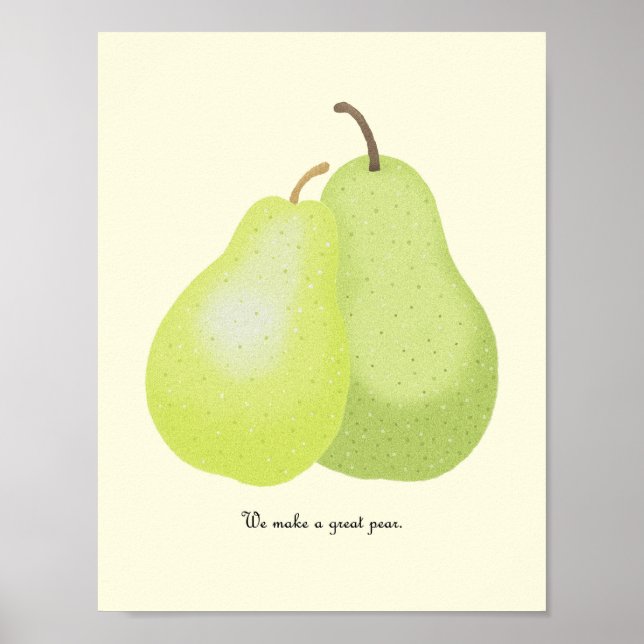 Wir machen ein gutes Pear Poster Küchenchefs Wall  (Vorne)