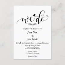 Wir machen eine einfache Hochzeitseinladung