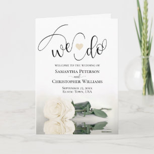 Wir machen eine elegante Elfenbeinblütenhochzeit m Programm