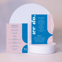 Wir machen einen Blue Retro Style Wedding Order