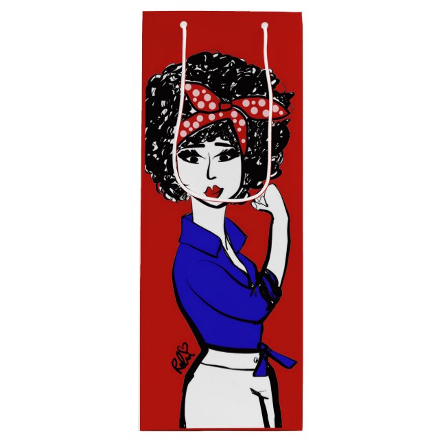 Wir machen es Wein Geschenktasche Geschenktüte Für Weinflaschen (Vorderseite)