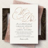 Wir machen formale Kalligrafie-Script-Hochzeit
