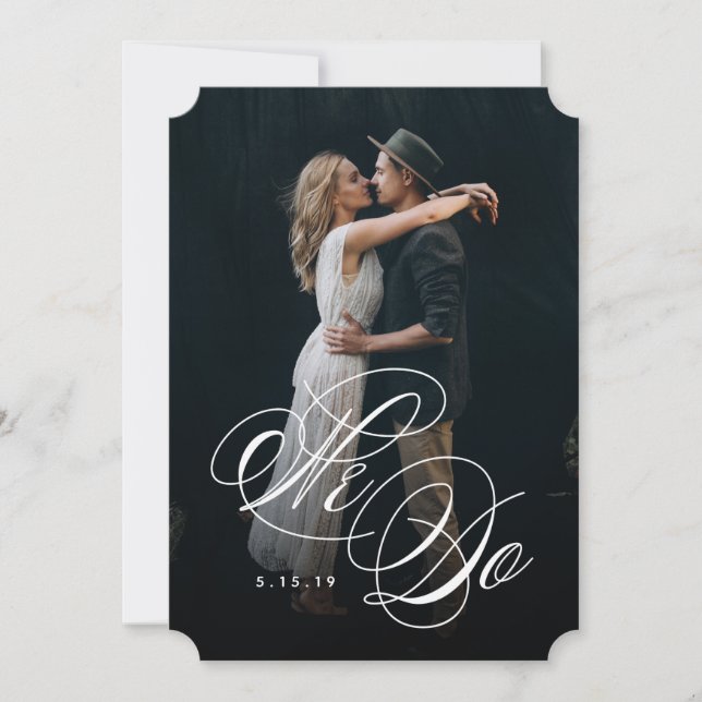 Wir machen Foto Hochzeit Einladung (Vorderseite)