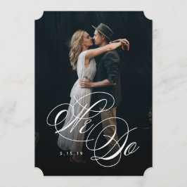 Wir machen Foto Hochzeit Einladung