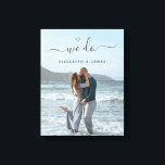 Wir machen handgeschriebenes Script Couple Foto Leinwanddruck<br><div class="desc">Wir machen handgeschriebene Script Couple Foto Canvas Print</div>