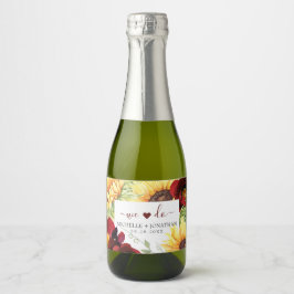 Wir machen Herz-Sonnenblumen-Hochzeitsgetränk-Labe