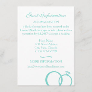 Wir machen Hochzeit Begleitkarte