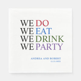 Wir machen Hochzeit Serviette
