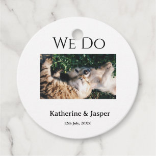 Wir machen Hochzeit Verlobung Haustier Name Foto D Geschenkanhänger