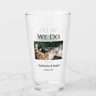 Wir machen Hochzeit Verlobung Haustier Name Foto D Glas