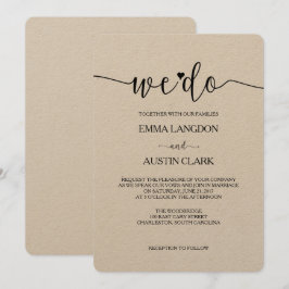 Wir machen Hochzeitseinladung - Kraft Einladung