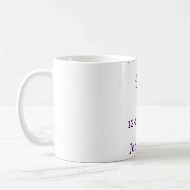 Wir machen immer noch braun pink name datum jahr b kaffeetasse (Links)