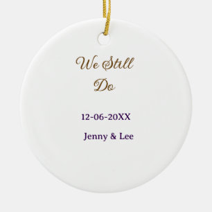 Wir machen immer noch braun pink name datum jahr b keramik ornament