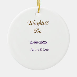Wir machen immer noch braun pink name datum jahr b keramik ornament
