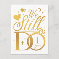 Wir machen immer noch ein 1-jähriges Hochzeitstag