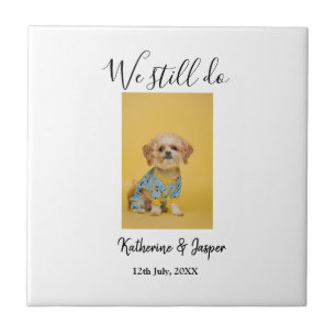 Wir machen immer noch ein Paar-Namen-Haustier-Hund Fliese