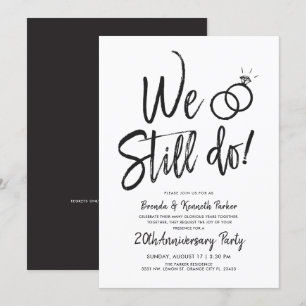 Wir machen immer noch einen Jahrestag  Neues Skrip Einladung