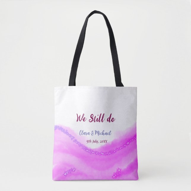 Wir machen immer noch rosa lila Aquarellfarben Gli (Vorderseite)