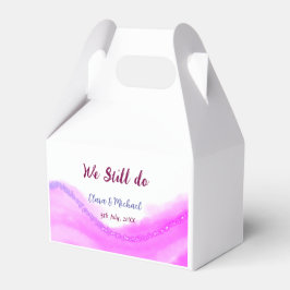 Wir machen immer noch rosa lila Aquarellfarben Gli Geschenkschachtel