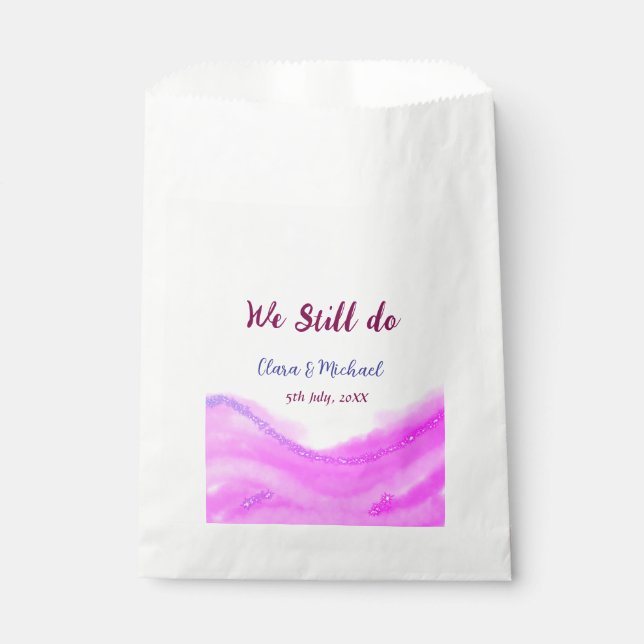 Wir machen immer noch rosa lila Aquarellfarben Gli Geschenktütchen (Vorderseite)