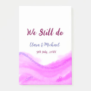 Wir machen immer noch rosa lila Aquarellfarben Gli Post-it Klebezettel