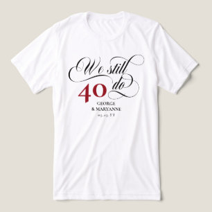 Wir machen immer noch Wirbles Skript 40. Hochzeits Tri-Blend Shirt