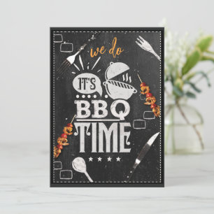Wir machen jetzt BBQ-Zeit Sommerparty-Einladung  Einladung
