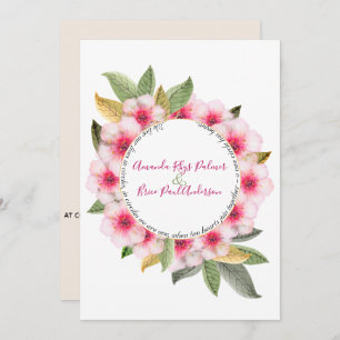 Wir machen Kirschblüte mit Gedichtehe Einladung